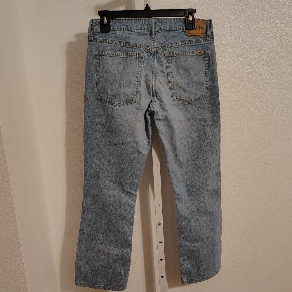 Levi's Strauss Signature Stretch Jeans Junior's 11 Short Low Rise Bootcut Blue